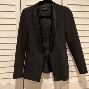 Zara Black Tuxedo Blazer in Small
